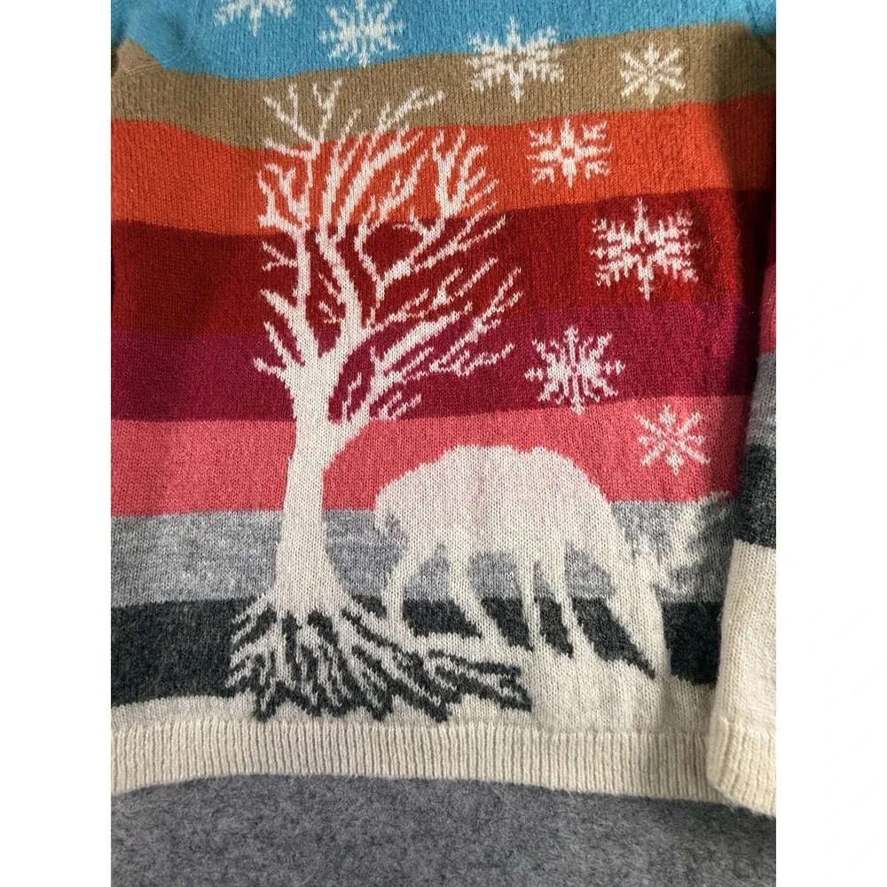 Colorblock Winter Scene Sweater - Multi - Picture 2 of 8
